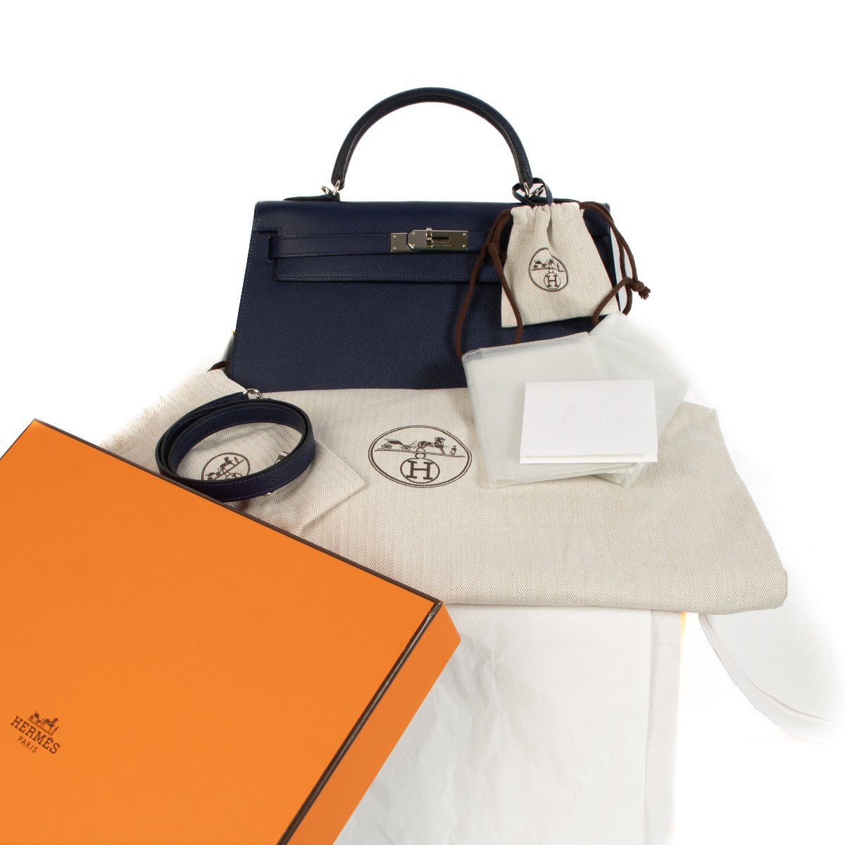 Hermès Kelly 32 Bleu Saphir Epsom