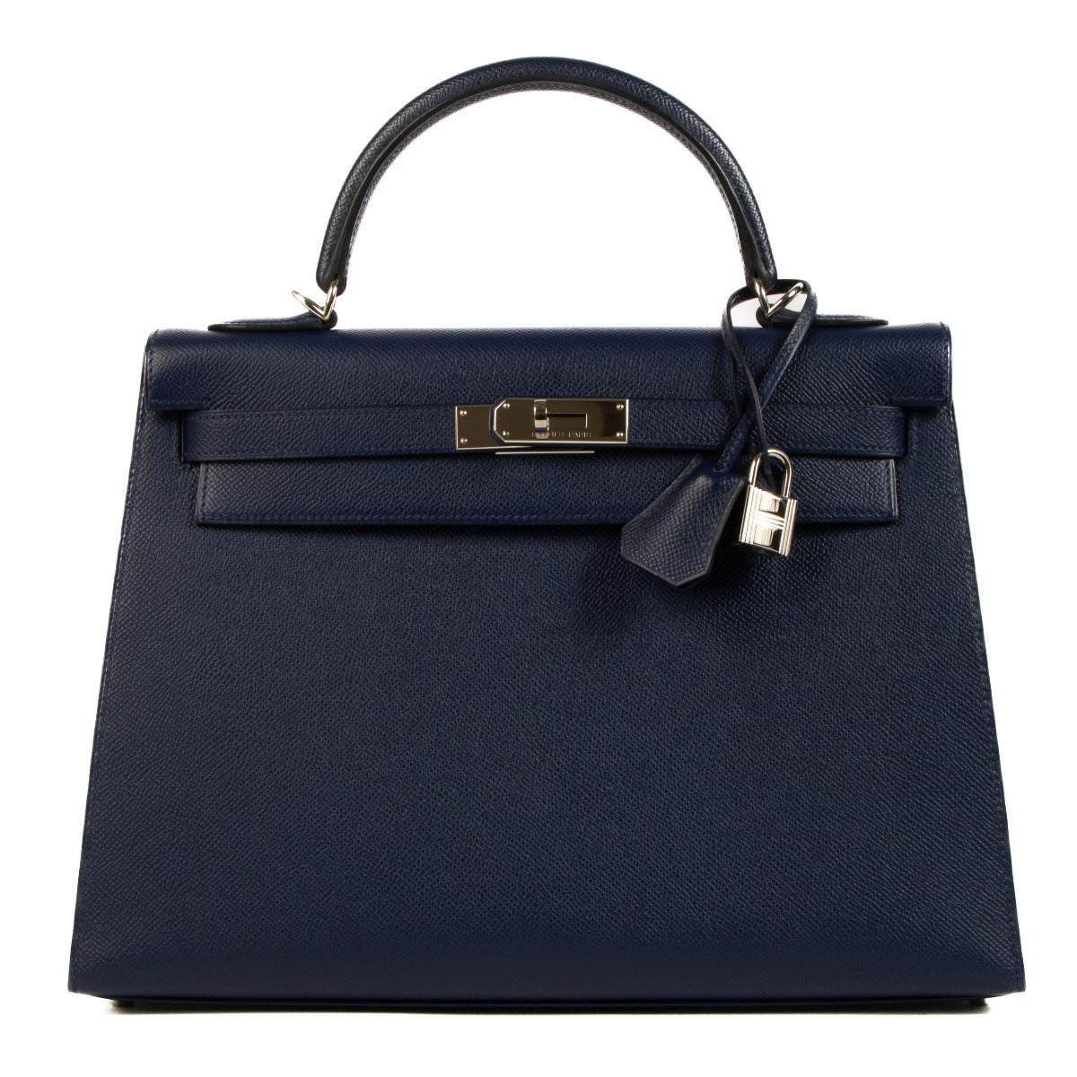 Authentic second hand new pre-owned Hermès Kelly 32 Bleu Saphir Epsom on www.labellov.com