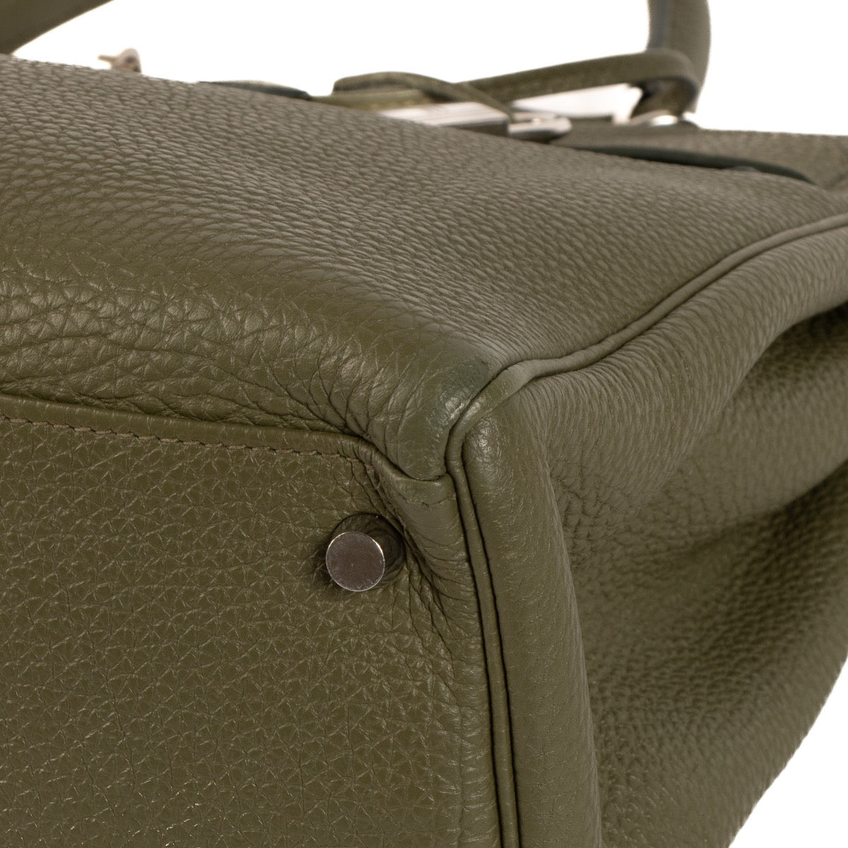 shop 100% authentic second hand Hermès Kelly 35 Olive Togo PHW on Labellov.com