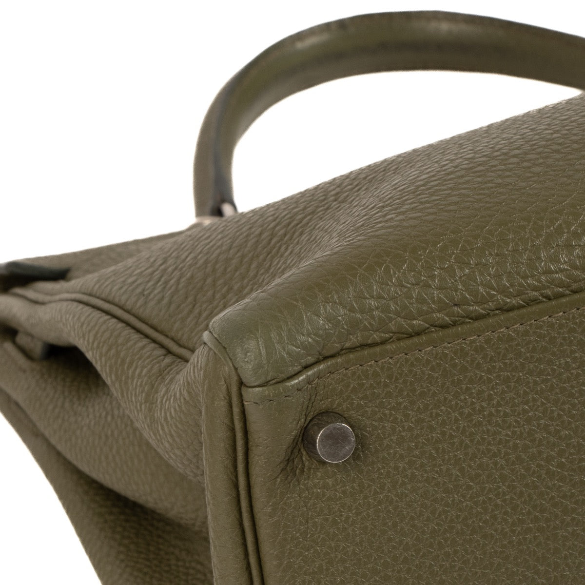 shop 100% authentic second hand Hermès Kelly 35 Olive Togo PHW on Labellov.com