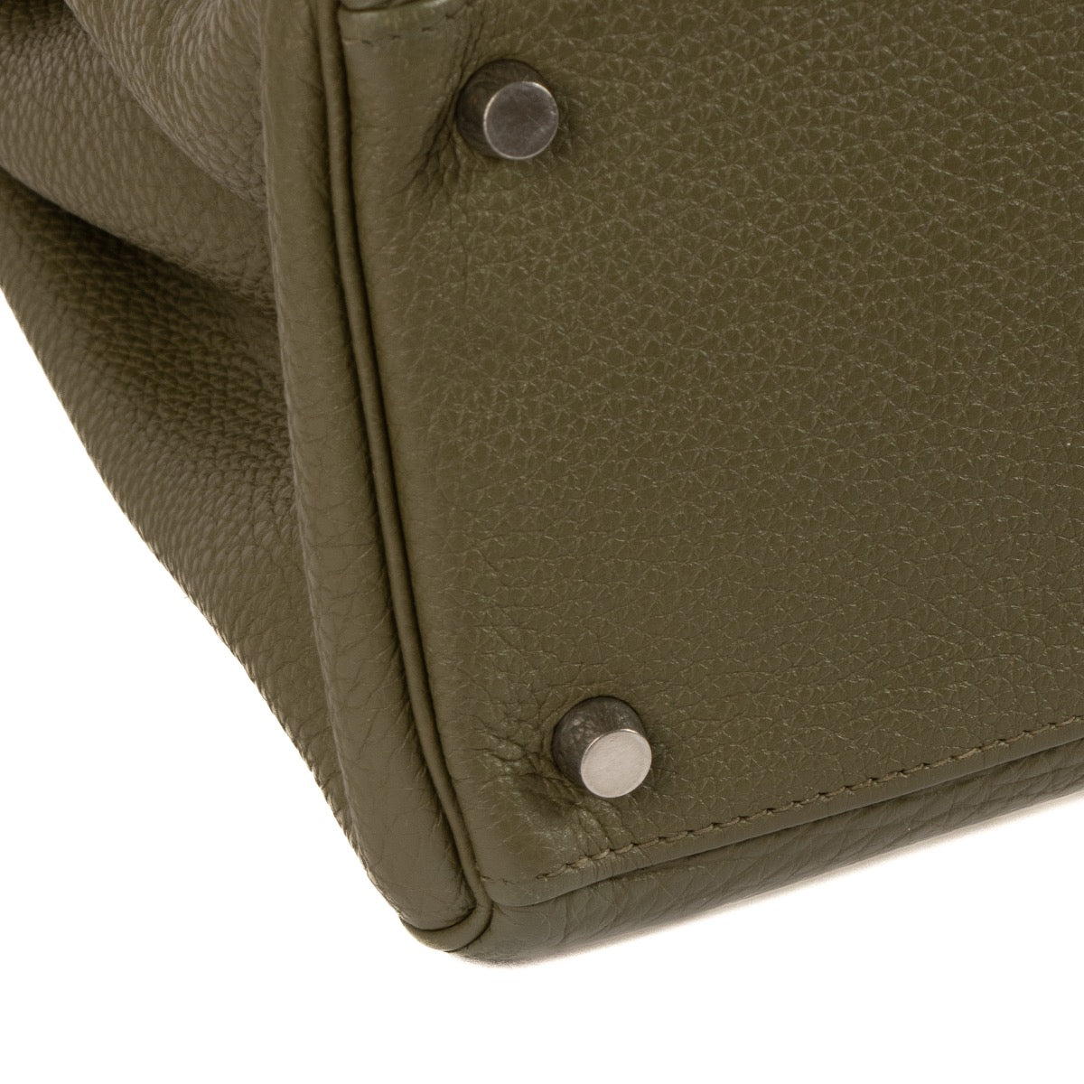 shop 100% authentic second hand Hermès Kelly 35 Olive Togo PHW on Labellov.com
