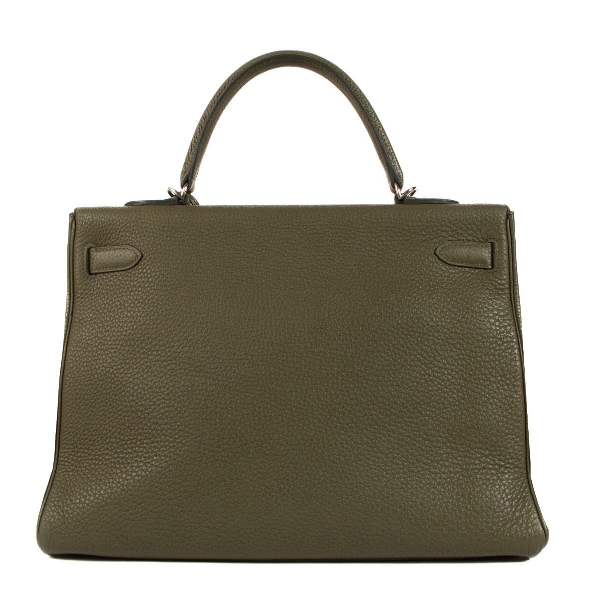 shop 100% authentic second hand Hermès Kelly 35 Olive Togo PHW on Labellov.com