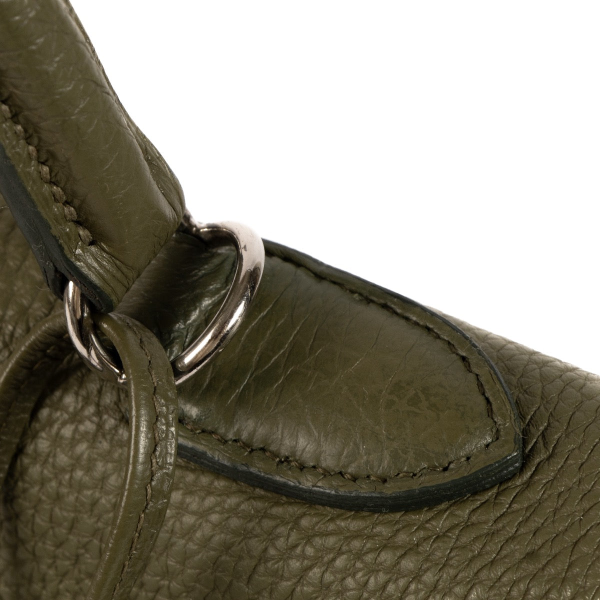 shop 100% authentic second hand Hermès Kelly 35 Olive Togo PHW on Labellov.com