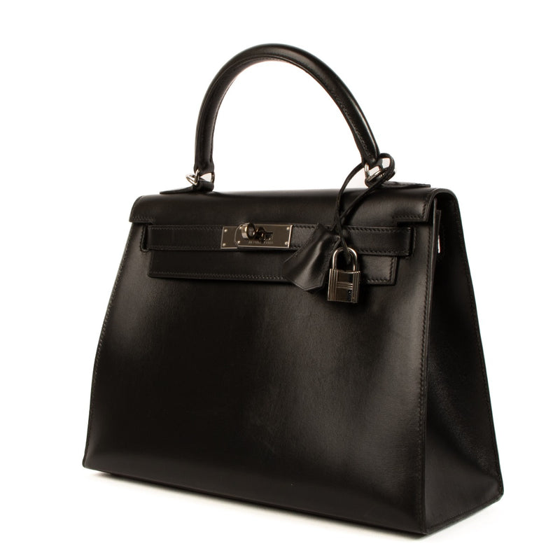Hermès Kelly 28 Black Box RHW