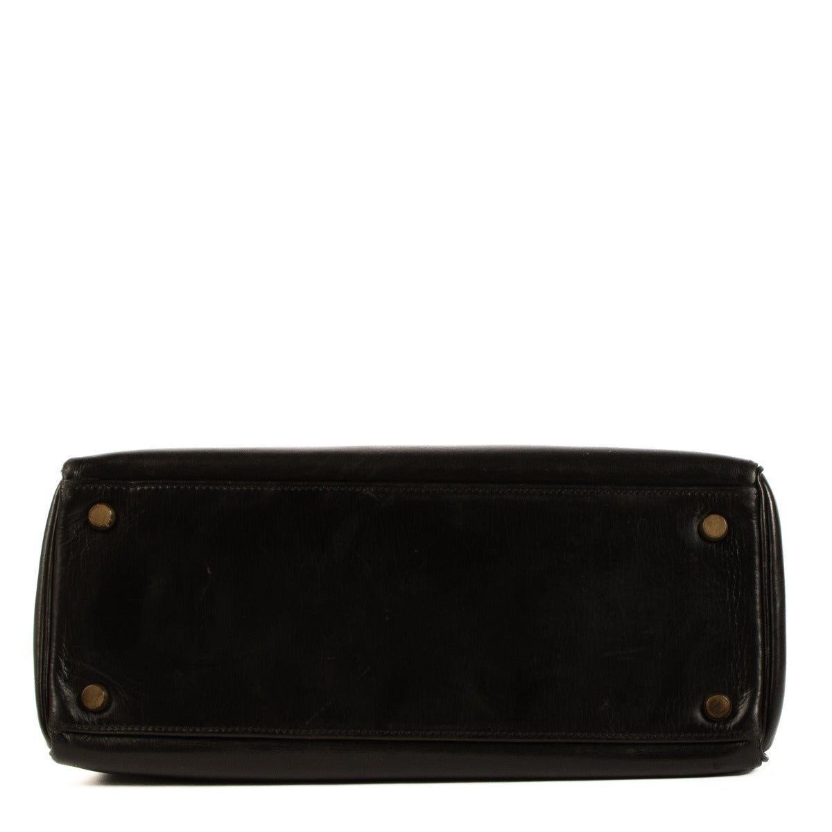 Hermès Vintage Kelly 28 Black Box GHW