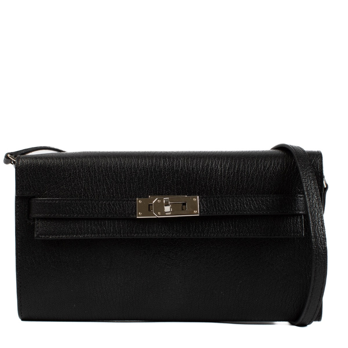 Shop authentic second hand Hermès Kelly To Go Wallet Black Chevre Mysore on www.labellov.com