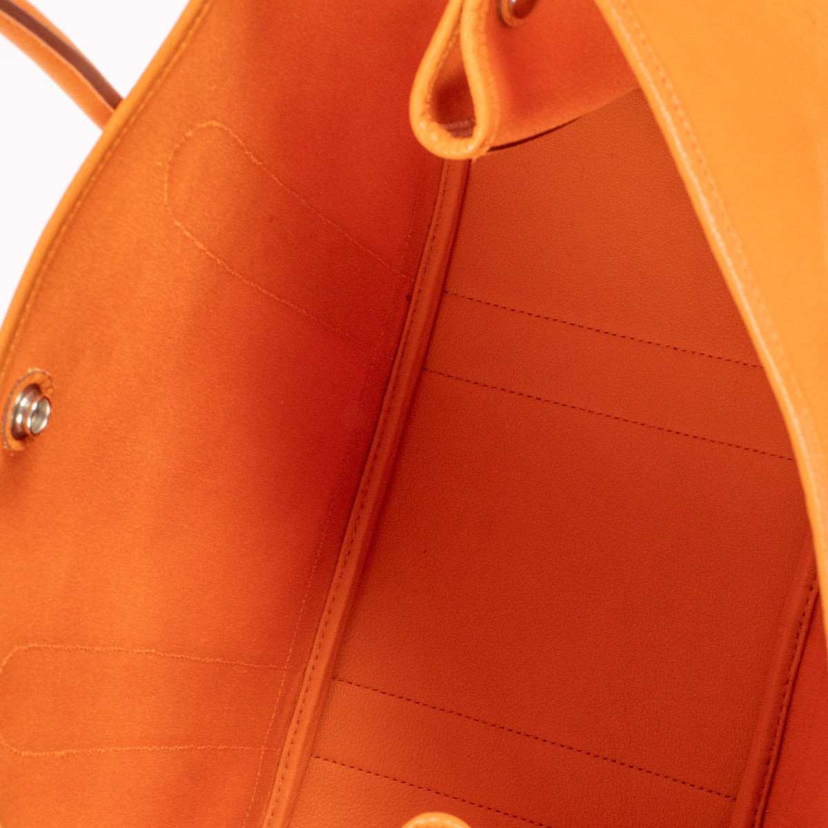 Hermès Garden Party 36 Orange Toile Officier/Buffalo PHW