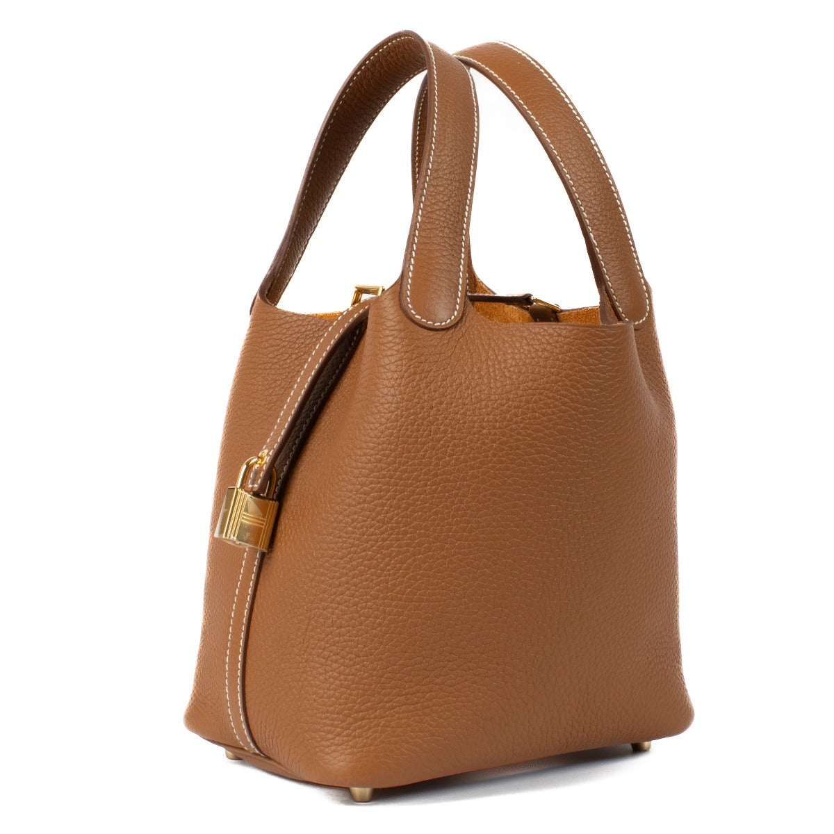 Shop 100% authentic Hermès Brown Picoton Gold GHW Top handle at Labellov.com.