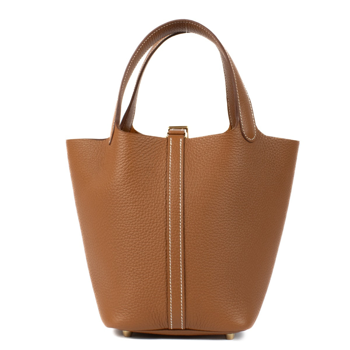 Shop 100% authentic Hermès Brown Picoton Gold GHW Top handle at Labellov.com.
