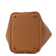 Shop 100% authentic Hermès Brown Picoton Gold GHW Top handle at Labellov.com.