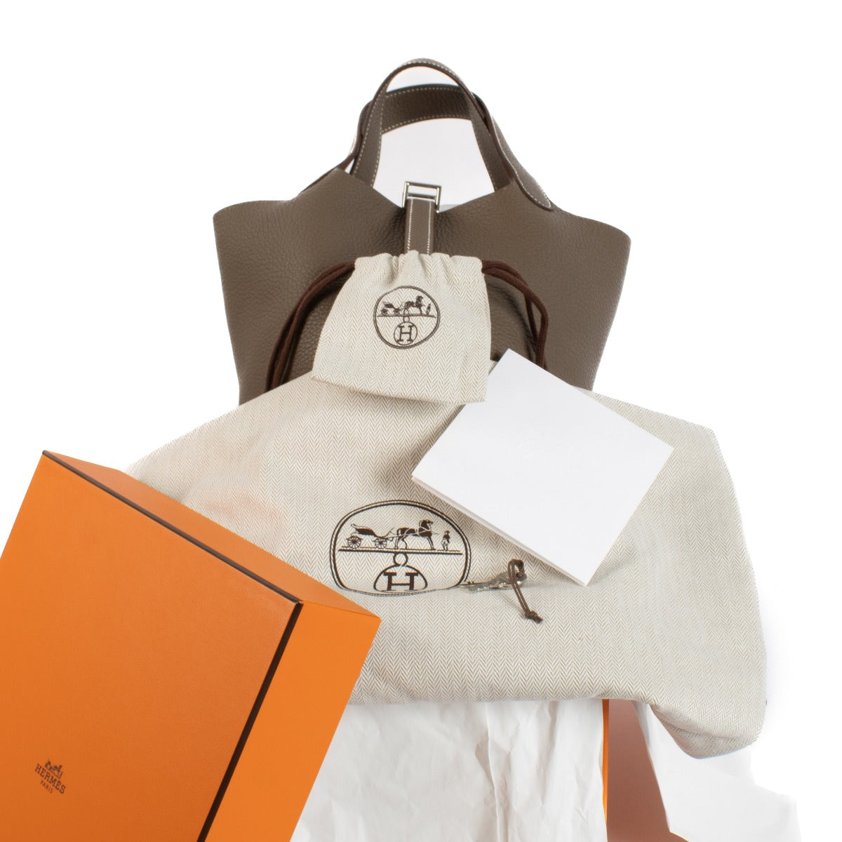 Hermès Picotin Lock 18 Etoupe Taurillon Clemence PHW