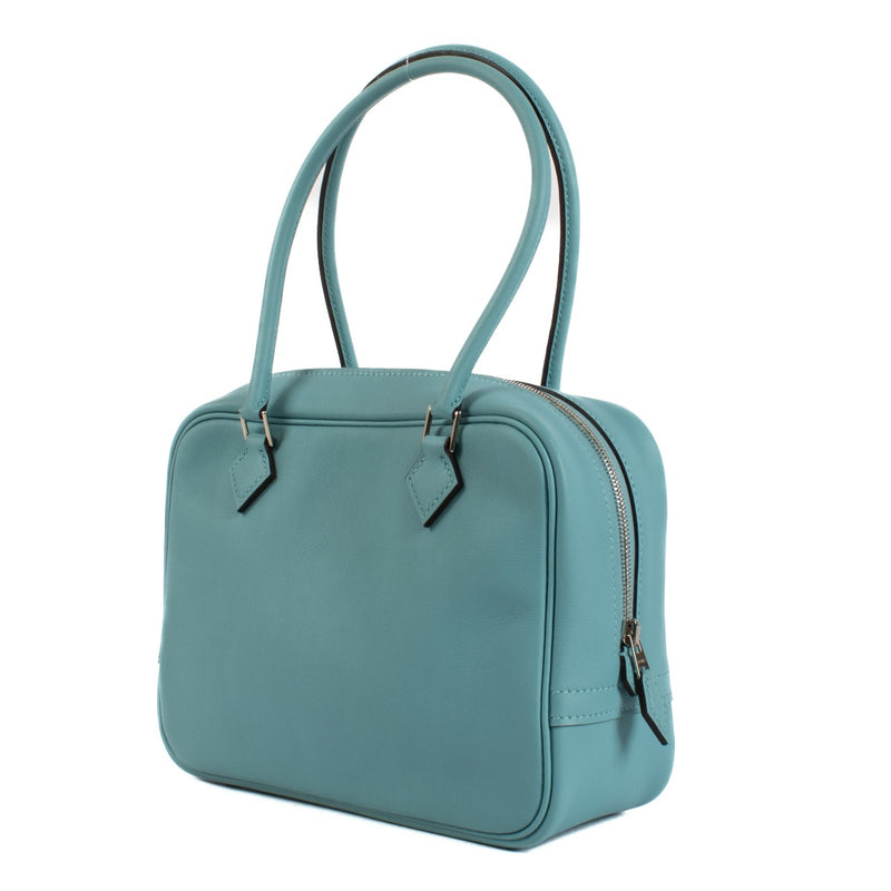 Hermès Plume Mini Bleu Paon Swift PHW