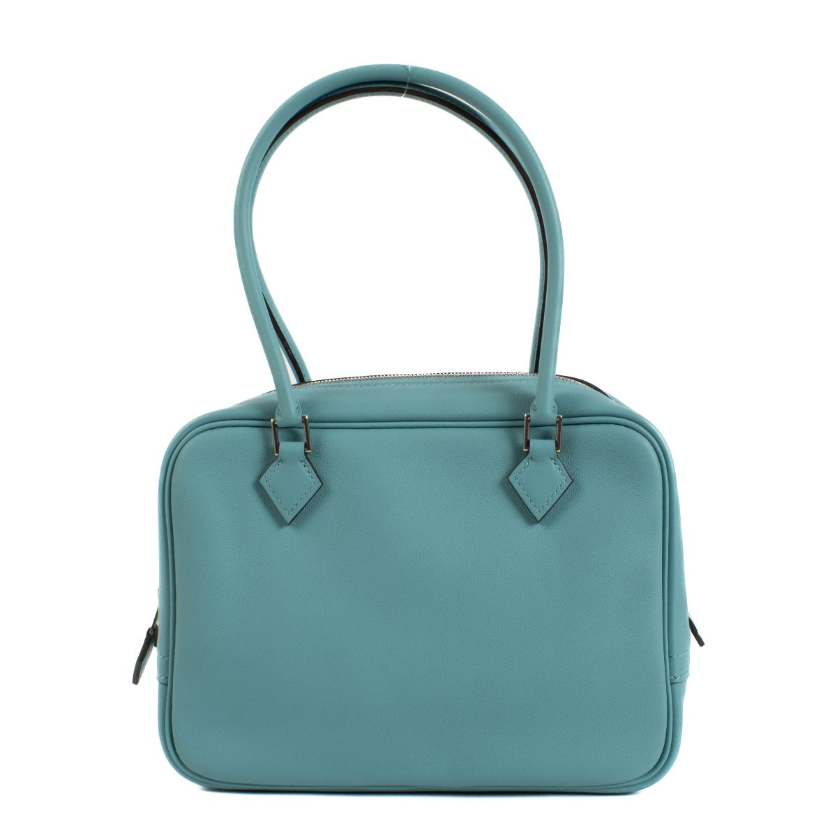 Hermès Plume Mini Bleu Paon Swift PHW
