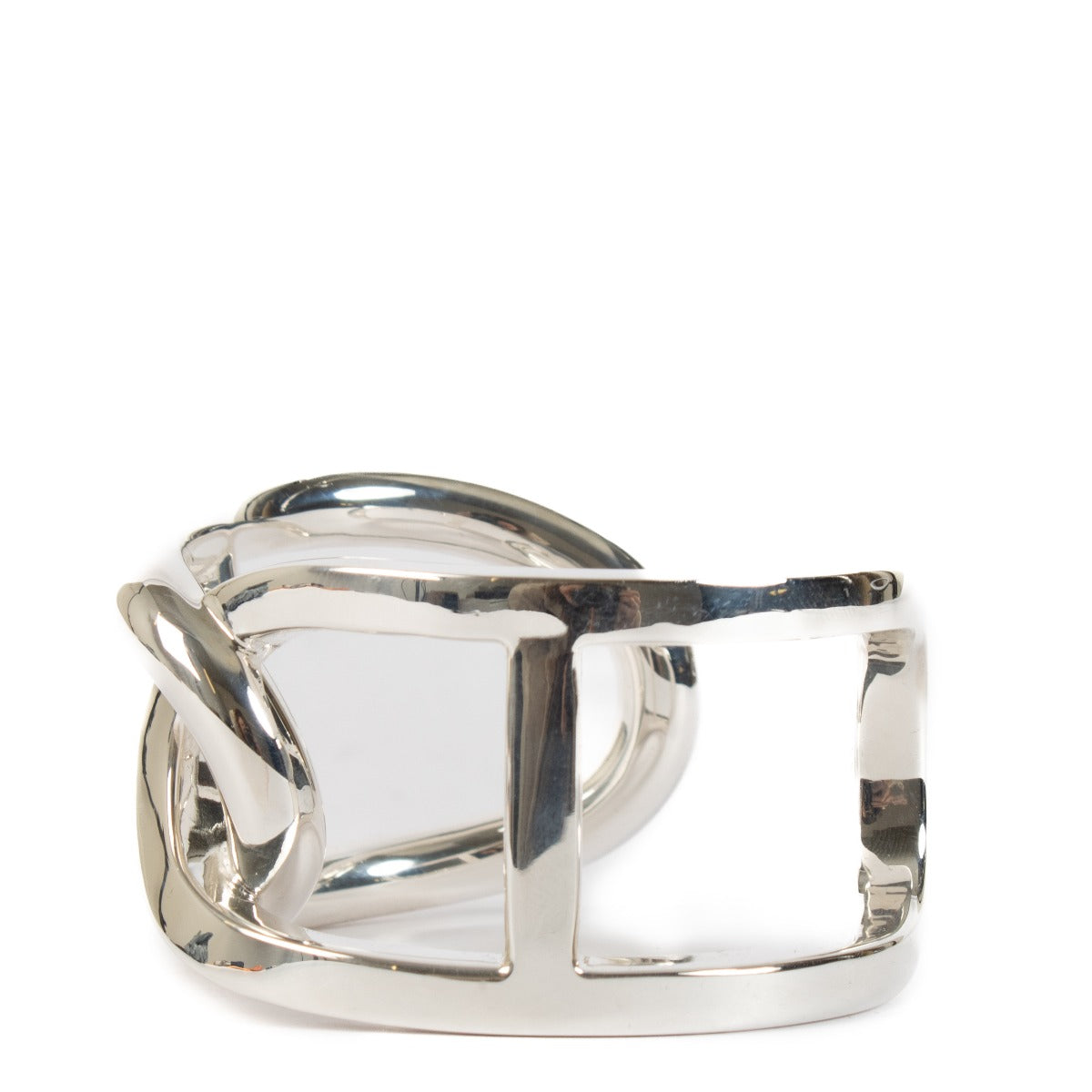 Hermès Sterling Silver Chythère Bracelet - Size SH