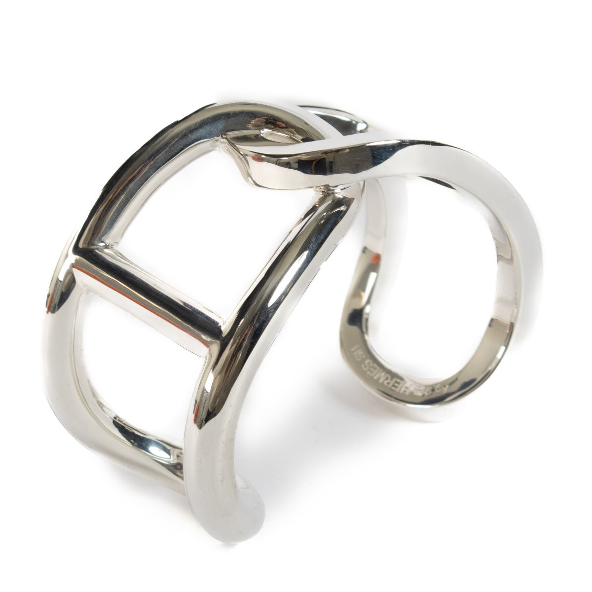 Hermès Sterling Silver Chythère Bracelet - Size SH