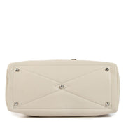 Shop authentic second hand Hermès Victoria 35 Craie Taurillon Clemence Palladium Hardware on Labellov.com