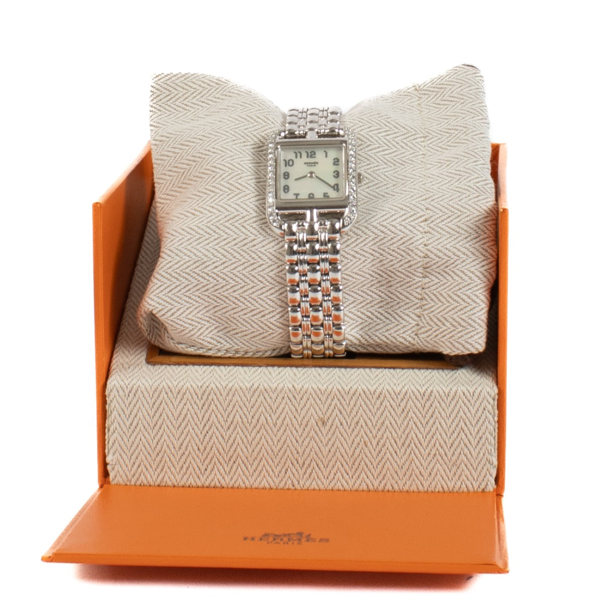 Hermès 18K White Gold/Diamond Small Cape Cod 31mm Watch