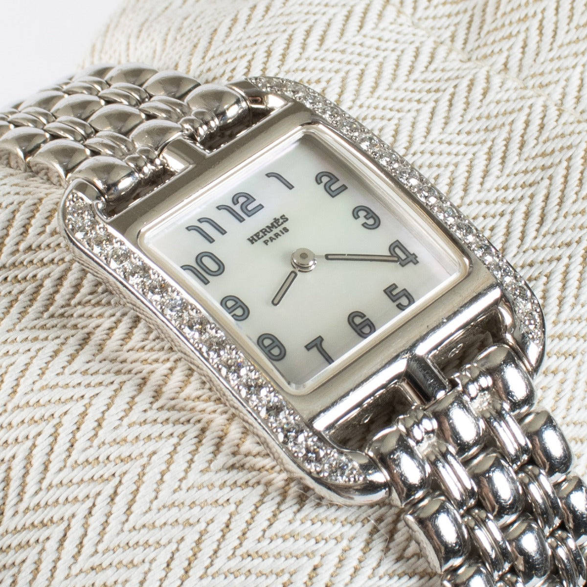 Hermès 18K White Gold/Diamond Small 31mm Cape Cod Watch