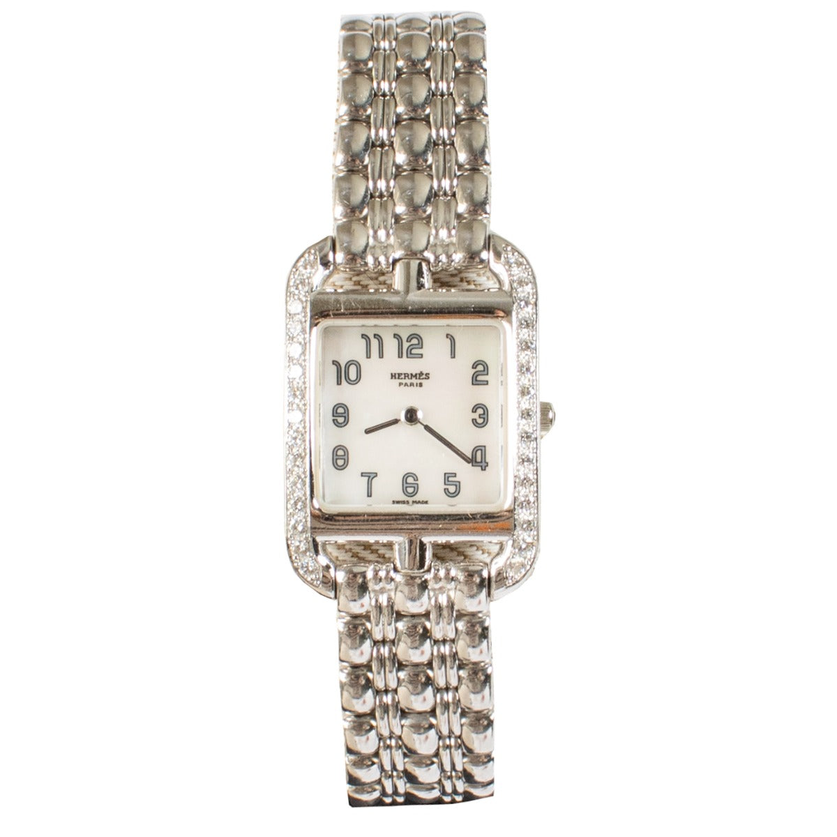 Hermès 18K White Gold/Diamond Small Cape Cod 31mm Watch