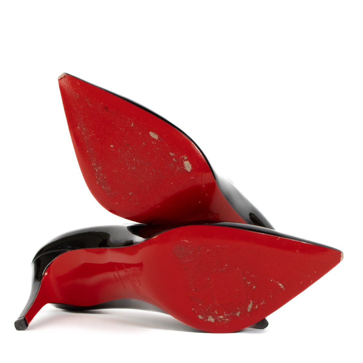 Shop authentic second hand Christian Louboutin Black Patent Calf Pigalle 85 Pumps - Size 40 on Labellov.com
