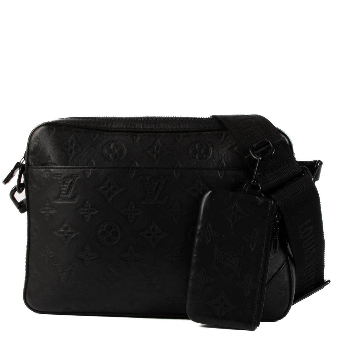 Louis Vuitton Black Monogram Shadow Duo Messenger Bag