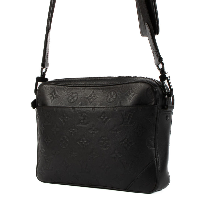 Louis Vuitton Black Monogram Shadow Duo Messenger Bag