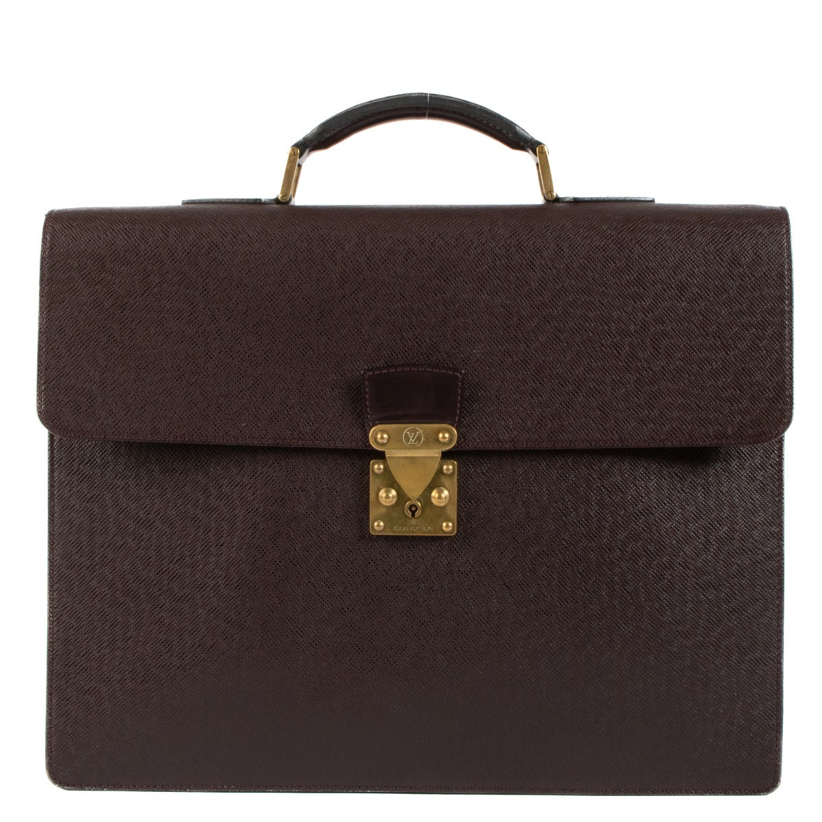 Louis Vuitton Burgundy Taiga Leather Robusto Briefcase