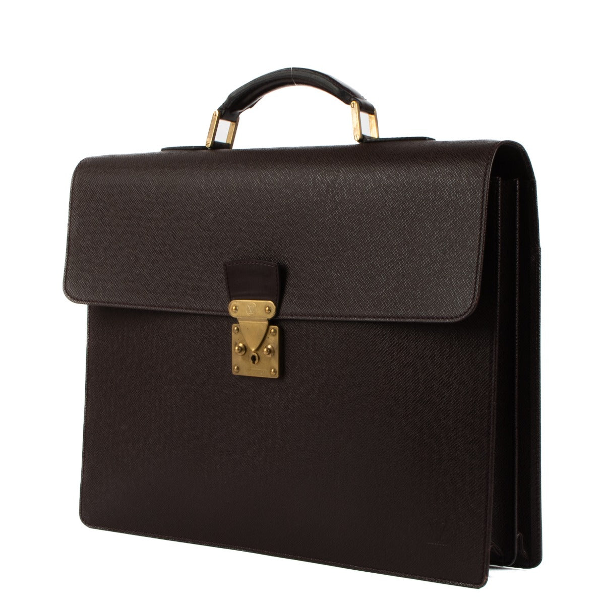 Louis Vuitton Burgundy Taiga Leather Robusto Briefcase