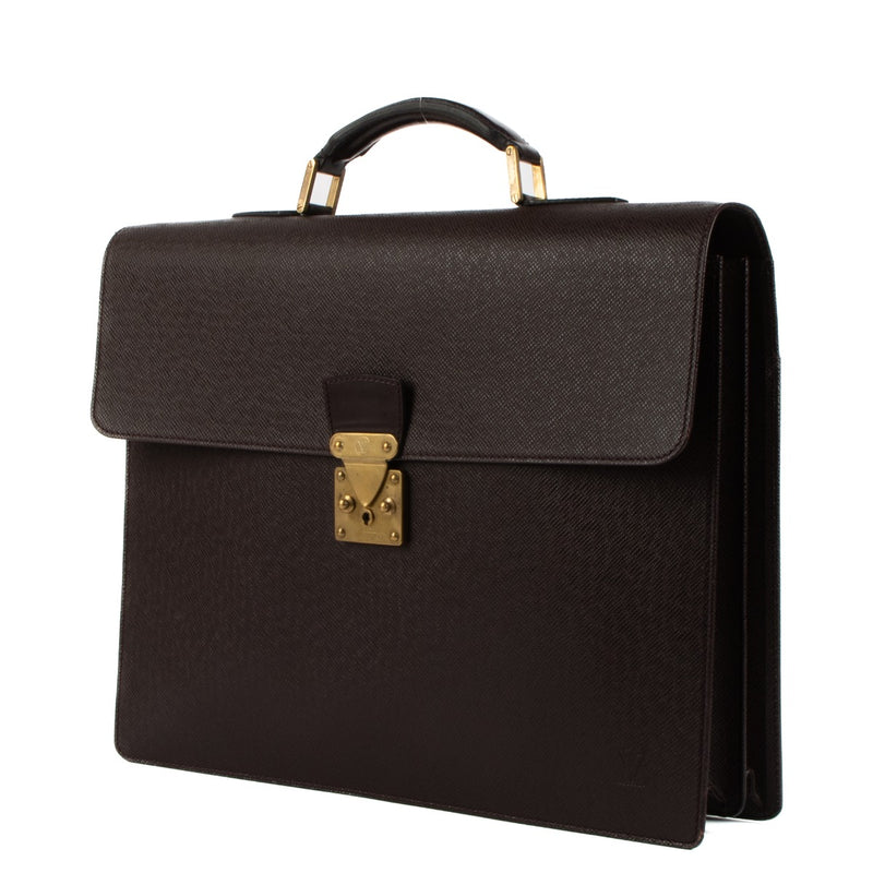 Louis Vuitton Burgundy Taiga Leather Robusto Briefcase