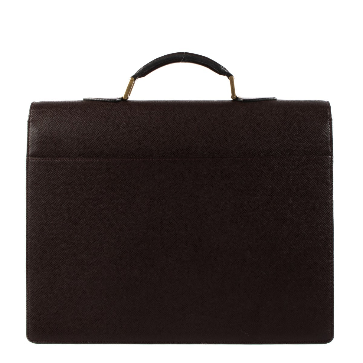 Serviette Louis Vuitton Robusto en cuir Taïga bordeaux