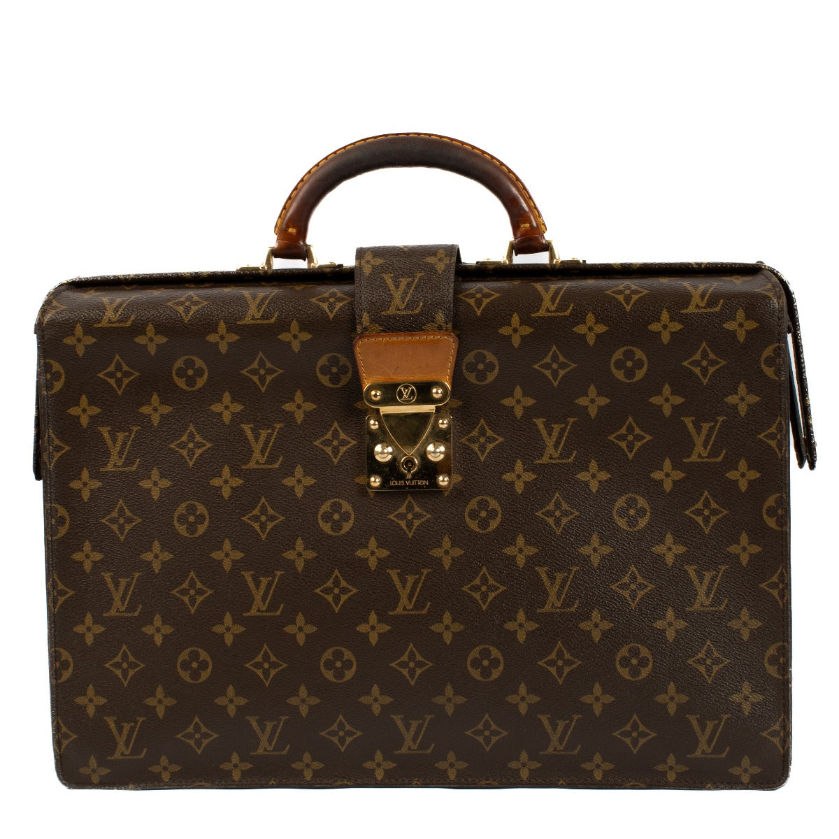 Louis Vuitton Monogram Serviette Fermoir Briefcase