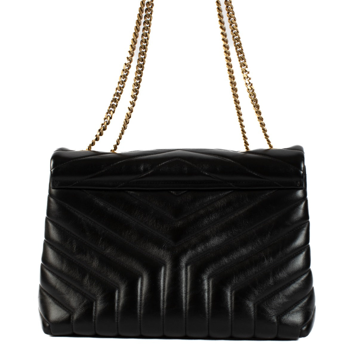 Shop safe online at Labellov in Antwerp, Brussels and Knokke this 100% authentic second hand Saint Laurent Black Loulou Medium Shoulder Bag