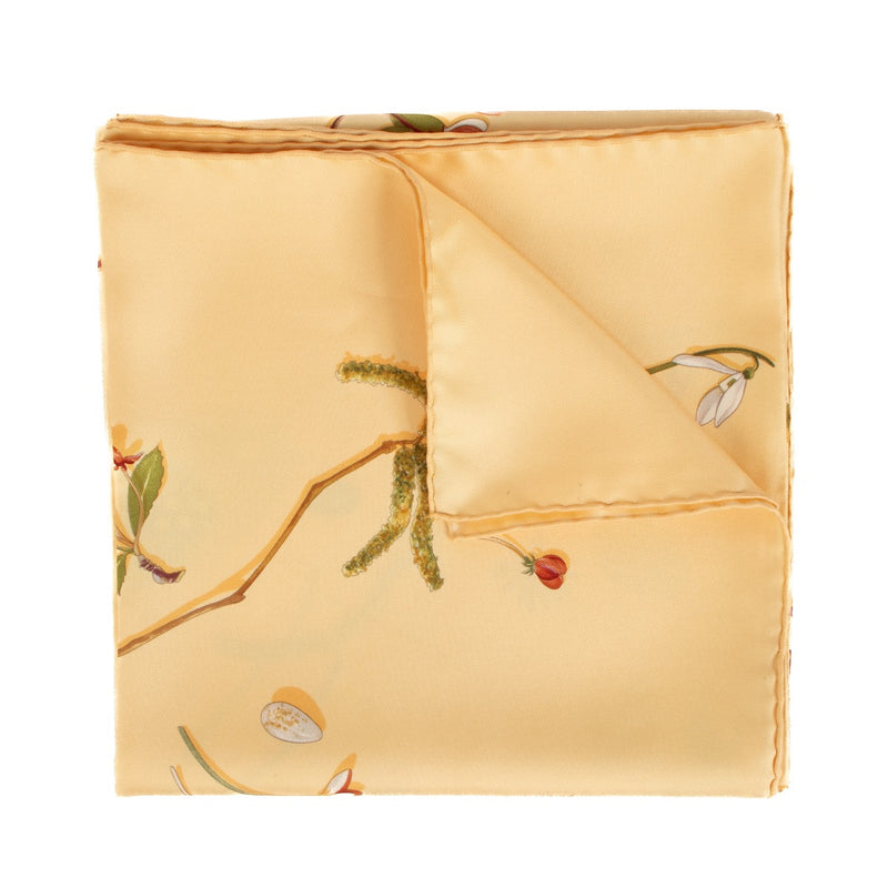 Shop 100% authentic second-hand Hermès Beige Scarf ''Fleurs et Plumes'' on Labellov.com