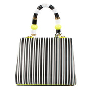 Shop safe online Delvaux Stripes Black/Optic White and Neon Box Calf Memphis Mini Brillant. Koop veilig online tegen de beste prijs.