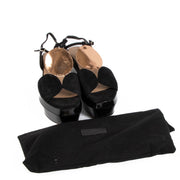 Shop now your favourite 100% authentic Dries Van Noten Black Suede Circle Block Platform Sandals - Size 41 at Labellov.