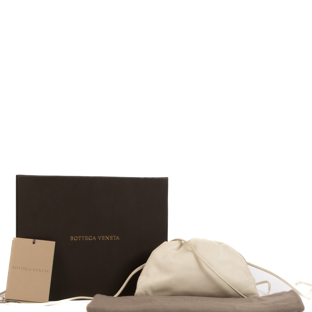 shop 100% authentic second hand Bottega Veneta Chalk Mini Pouch on Labellov.com