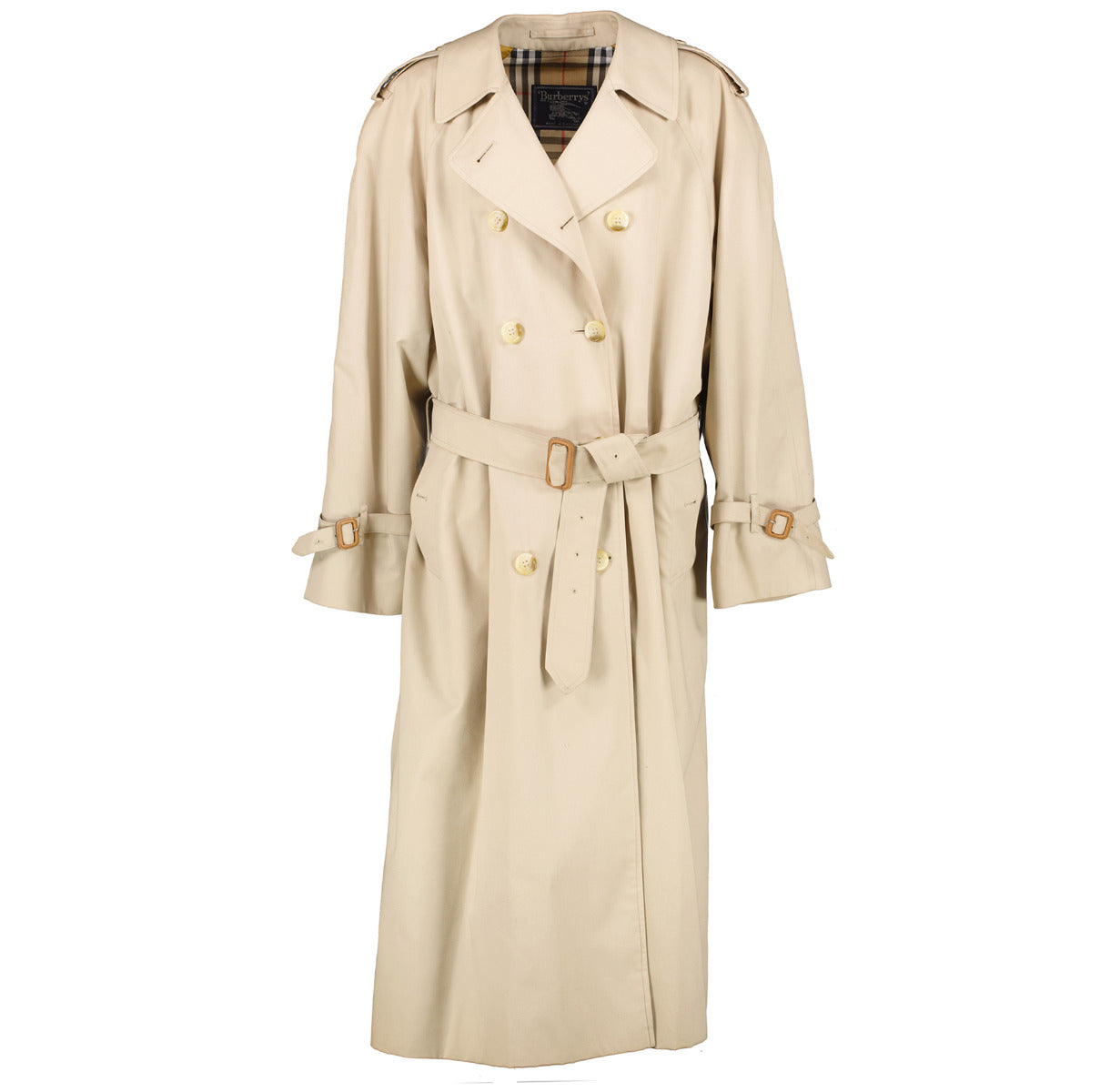 Burberry Beige Vintage Trench Coat - size UK16