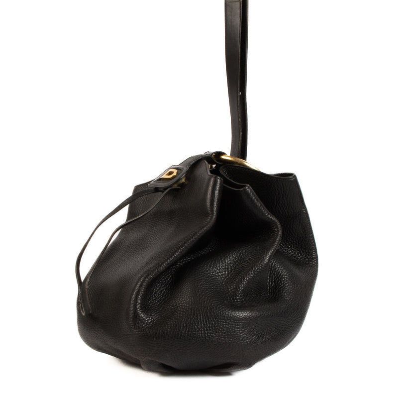 Shop 100% authentic second-hand Delvaux Black Roses Des Vents Bucket Bag on Labellov.com