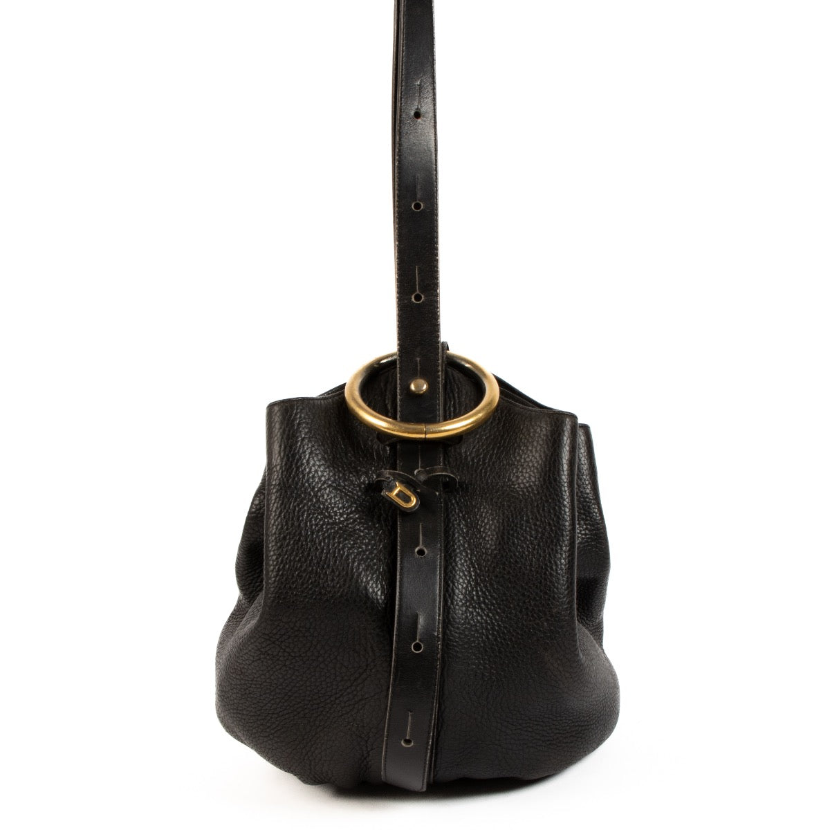 Shop 100% authentic second-hand Delvaux Black Roses Des Vents Bucket Bag on Labellov.com