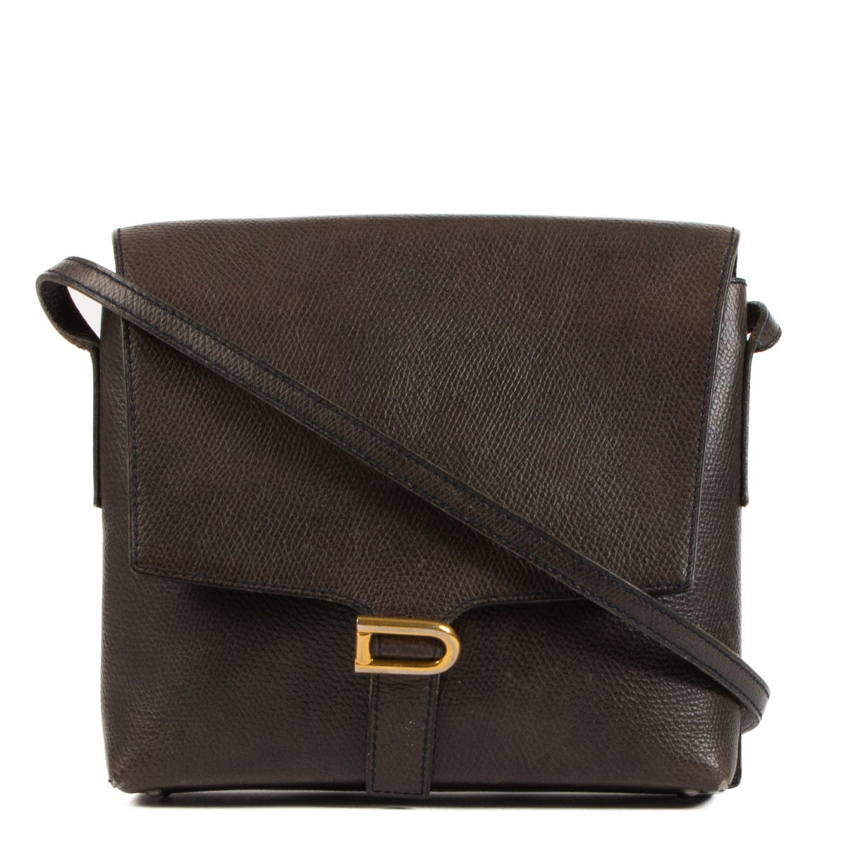 Shop 100% authentic second-hand Delvaux Brown Vintage Crossbody Bag on Labellov.com