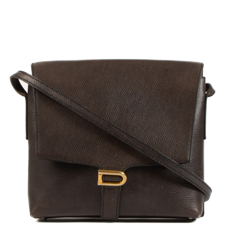 Shop 100% authentic second-hand Delvaux Brown Vintage Crossbody Bag on Labellov.com