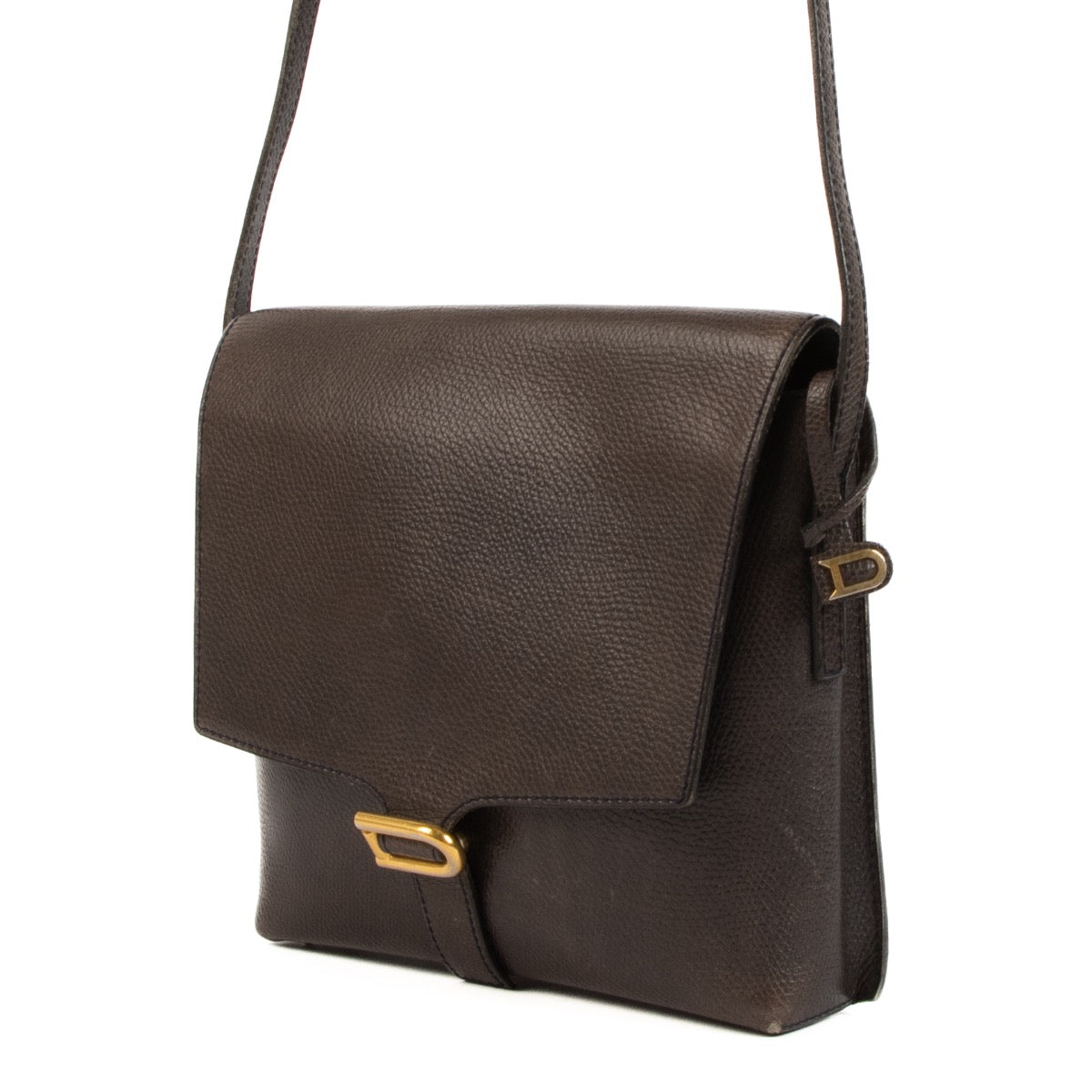 Shop 100% authentic second-hand Delvaux Brown Vintage Crossbody Bag on Labellov.com