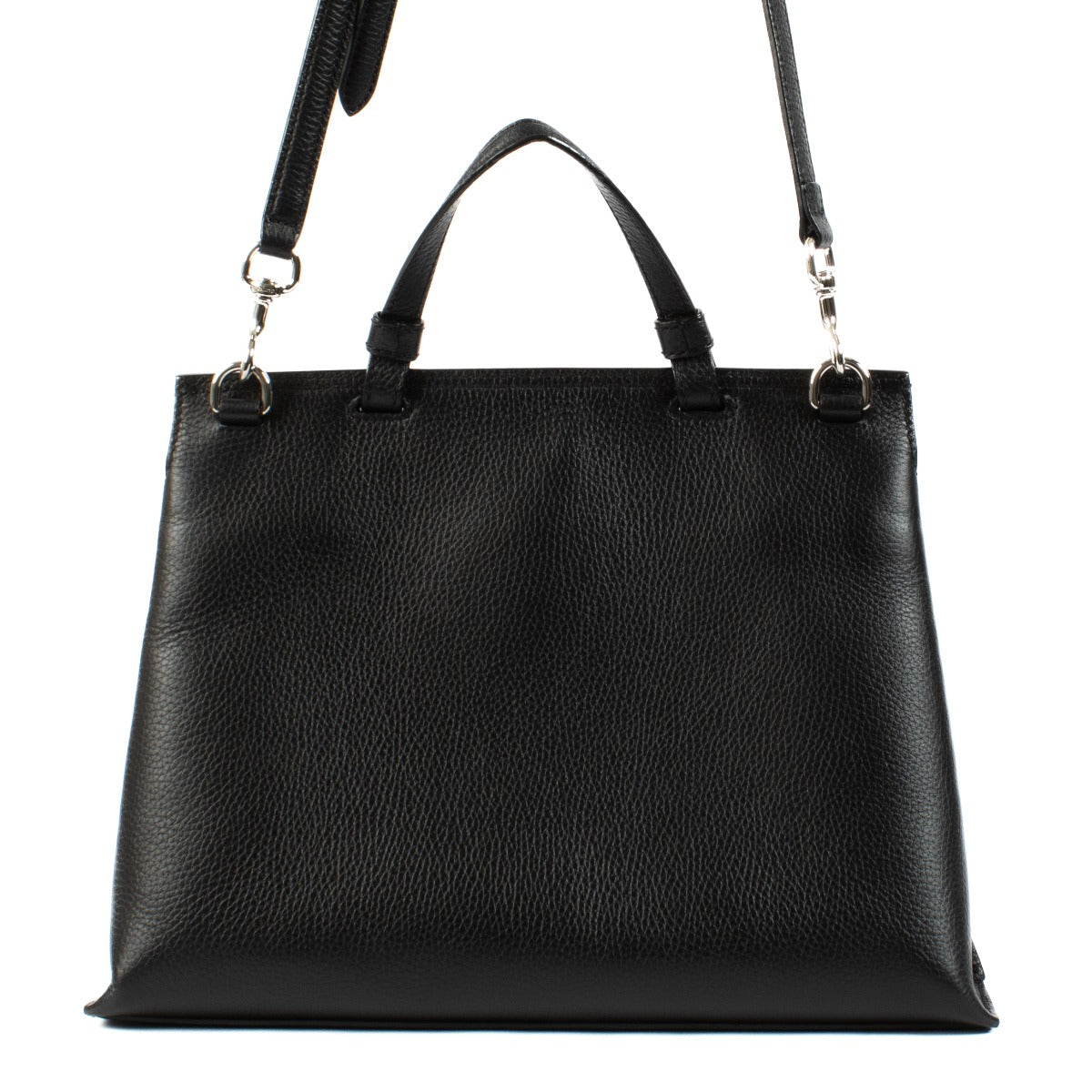 Shop safe online at Labellov in Antwerp, Brussels and Knokke this 100% authentic second hand Gucci Black Leather Bamboo Daily Shoulder Bag