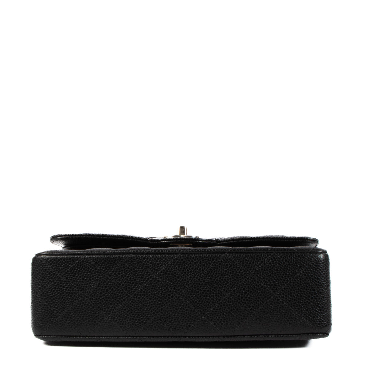 Chanel Black Caviar Small Classic Flag Bag PHW