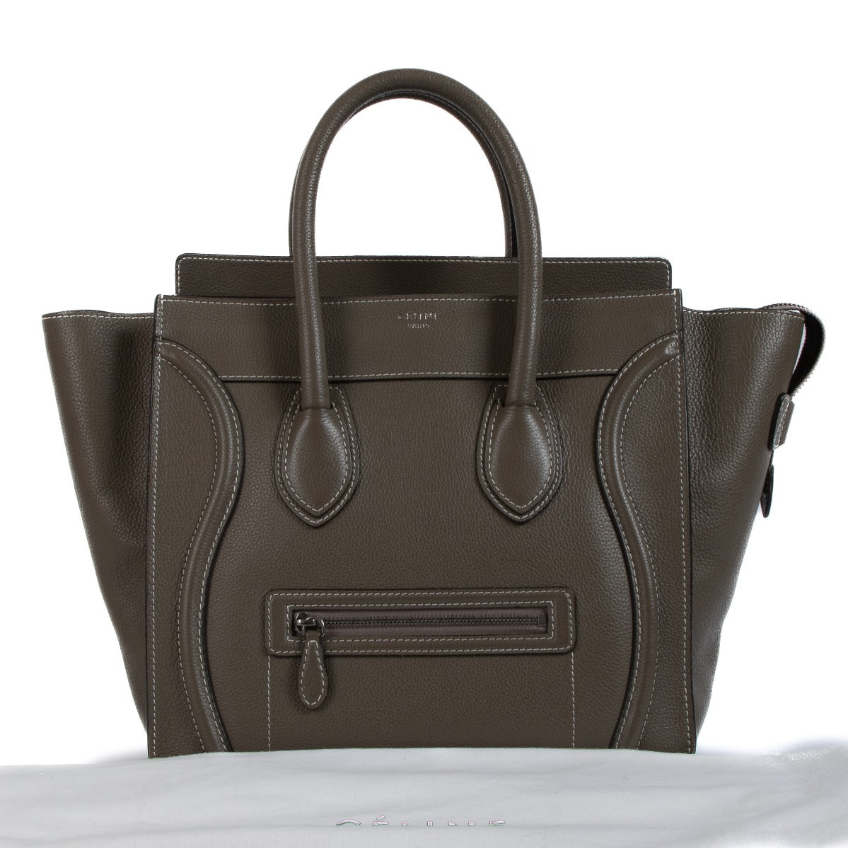 Celine Souris Drummed Calfskin Mini Luggage Bag