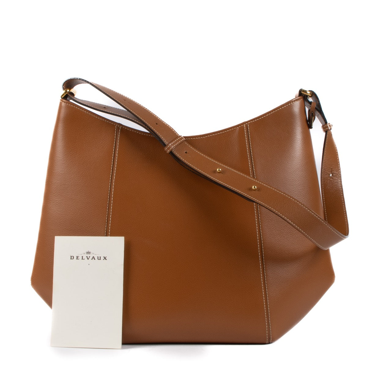 Shop 100% authentic second-hand Delvaux Fauve Jumping Souhait Shoulder Bag on Labellov.com