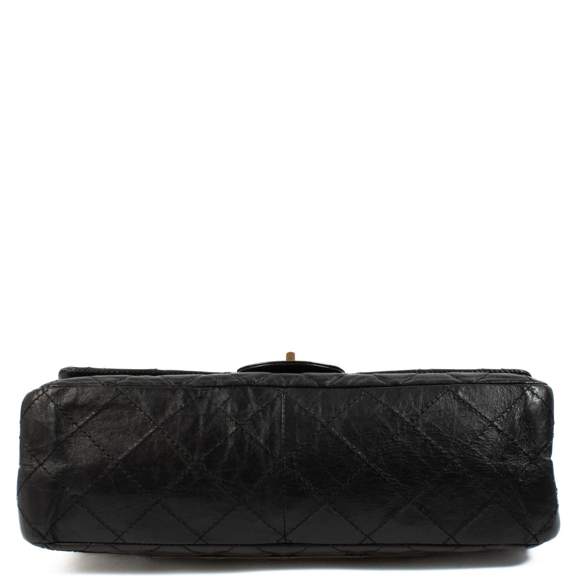 Chanel Zwart Maxi 2.55 tas van verouderd kalfsleer