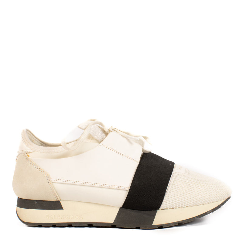 Balenciaga White Race Runner Sneakers - size 38