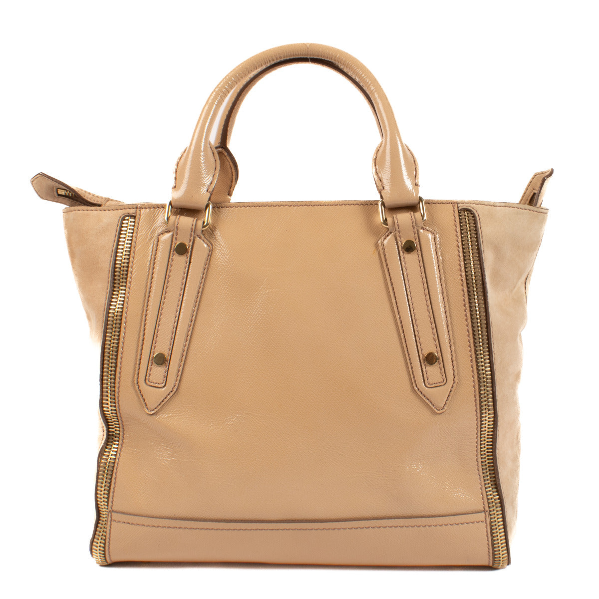 Burberry Blush Pink Combination Leather Bag