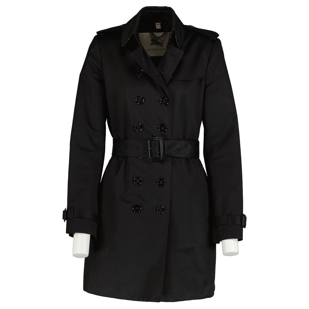 shop 100% authentic second hand Burberry Black Trench Coat on Labellov.com